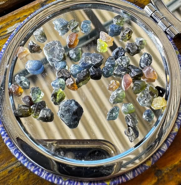 Colourful gemstones found while fossicking